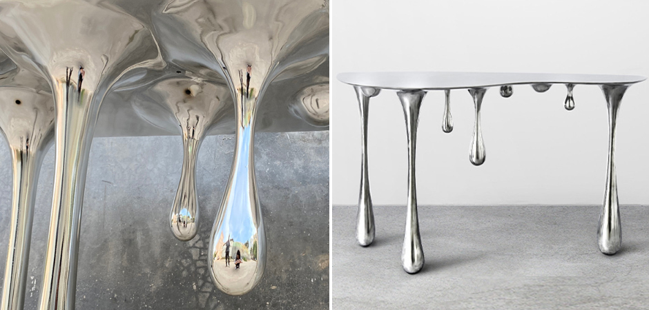 Дизайнерская Консоль Melting Silver Console Zhipeng Tan Дизайнерская Консоль Melting Silver Console Zhipeng Tan - Loft-Concept в Перми