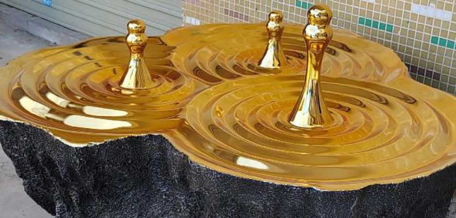 Дизайнерский Кофейный стол Golden Drops Coffee Table Дизайнерский Кофейный стол Golden Drops Coffee Table - Loft-Concept в Перми
