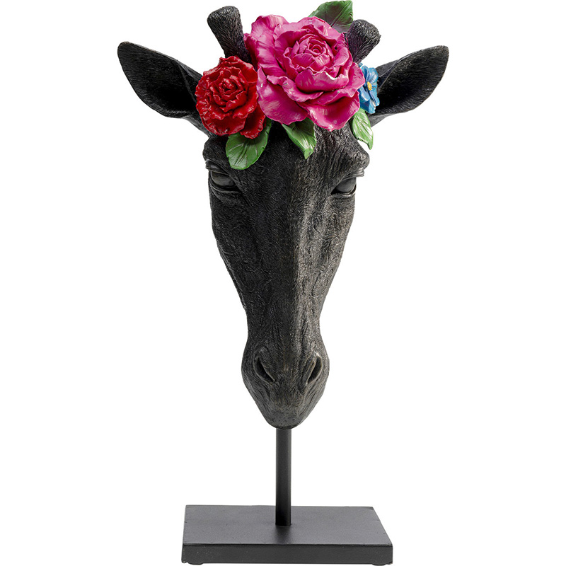Статуэтка Giraffe and Flowers Черный Статуэтка Giraffe and Flowers Черный в Перми | Loft Concept