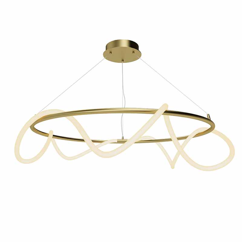 Люстра Luke Lampco Tracer Chandelier Gold 100 Белый матовое золото в Перми | Loft Concept 