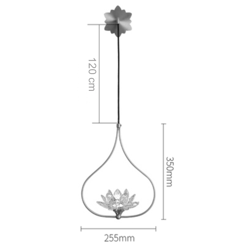 Бра Хрустальный Цветок Лотоса Lotus flower Wall Clear Glass B в Перми