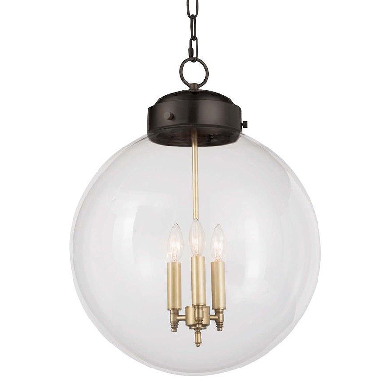 Подвесной светильник Conor Globe Hanging lamp Black Черный Прозрачный (Transparent) в Перми | Loft Concept 