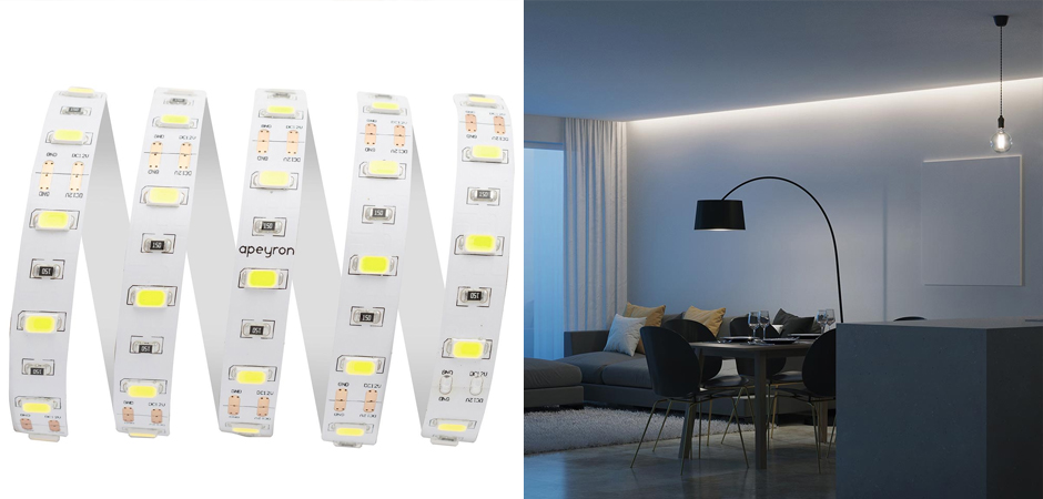 Светодиодная лента 9,6W/m 60LED/m 5630SMD холодный белый 3M Светодиодная лента 9,6W/m 60LED/m 5630SMD холодный белый 3M - Loft-Concept в Перми