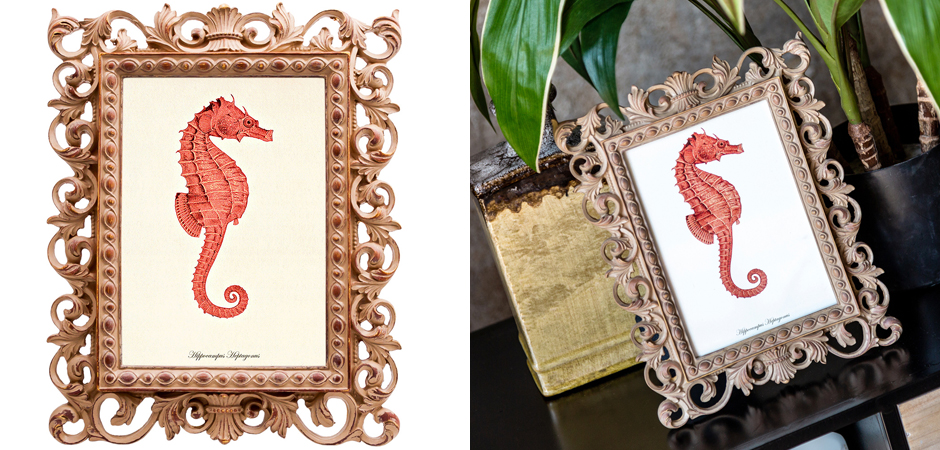 Постер Red Seahorse Poster Постер Red Seahorse Poster - Loft-Concept в Перми