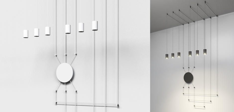 Подвес Wireflow FreeForm LED Black 6 патронов Подвес Wireflow FreeForm LED Black 6 патронов - Loft-Concept в Перми