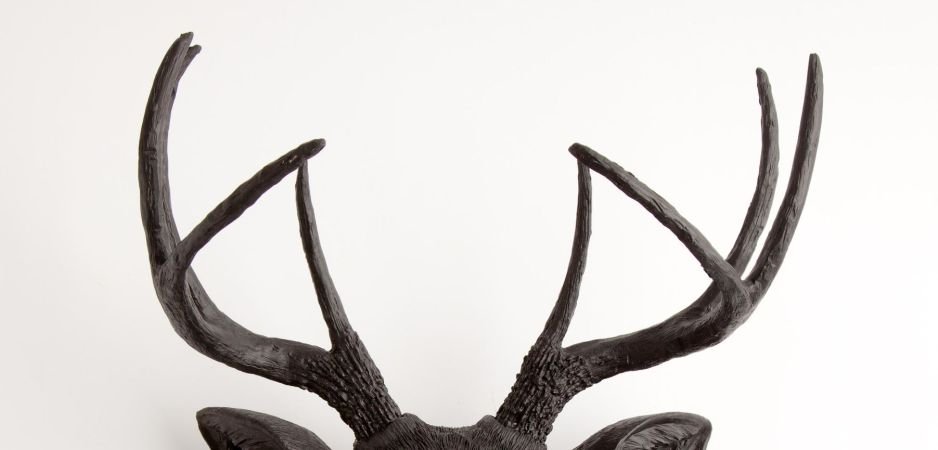 Голова оленя - Черная - фото №1