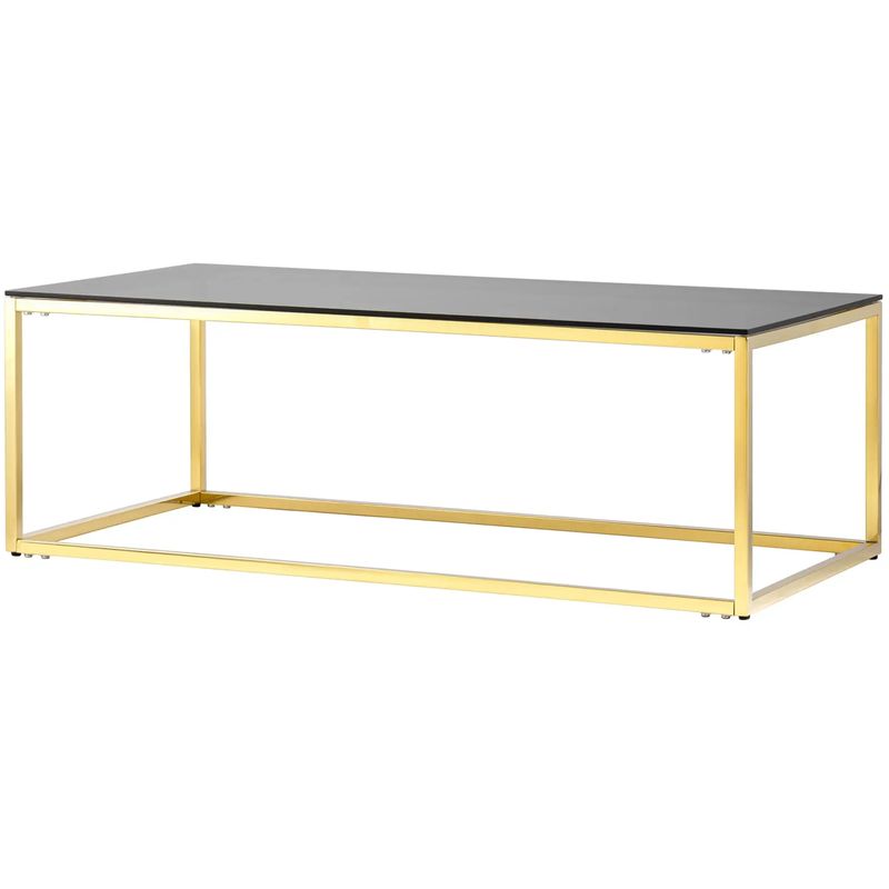 Столик кофейный Cassiani Collection Gold Золотой Стекло Смок Столик кофейный Cassiani Collection Gold Золотой Стекло Смок в Перми | Loft Concept