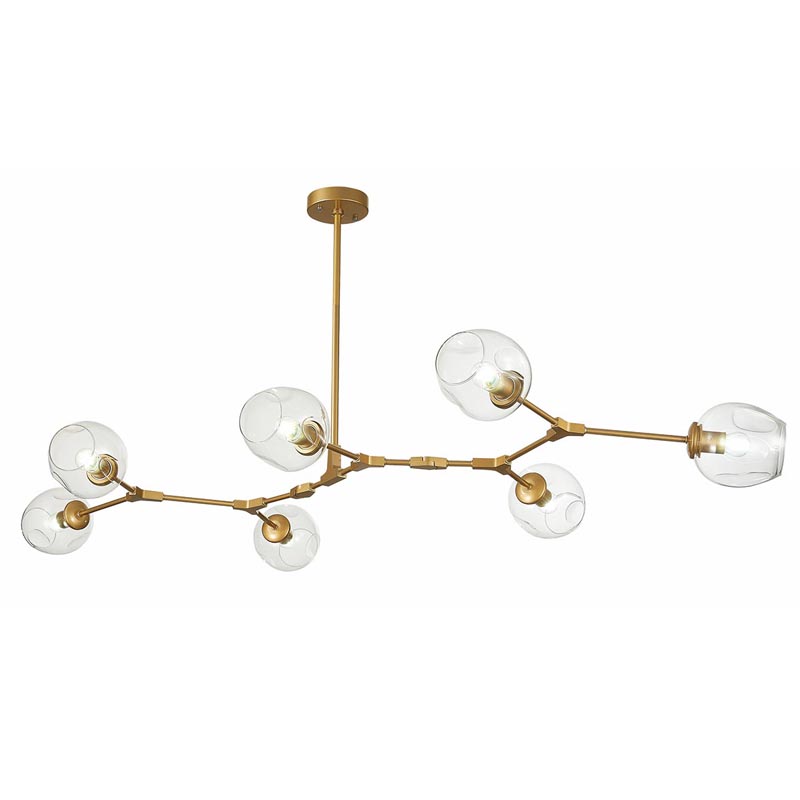 Люстра Branching Bubble Chandelier 7 gold Золотой в Перми | Loft Concept 