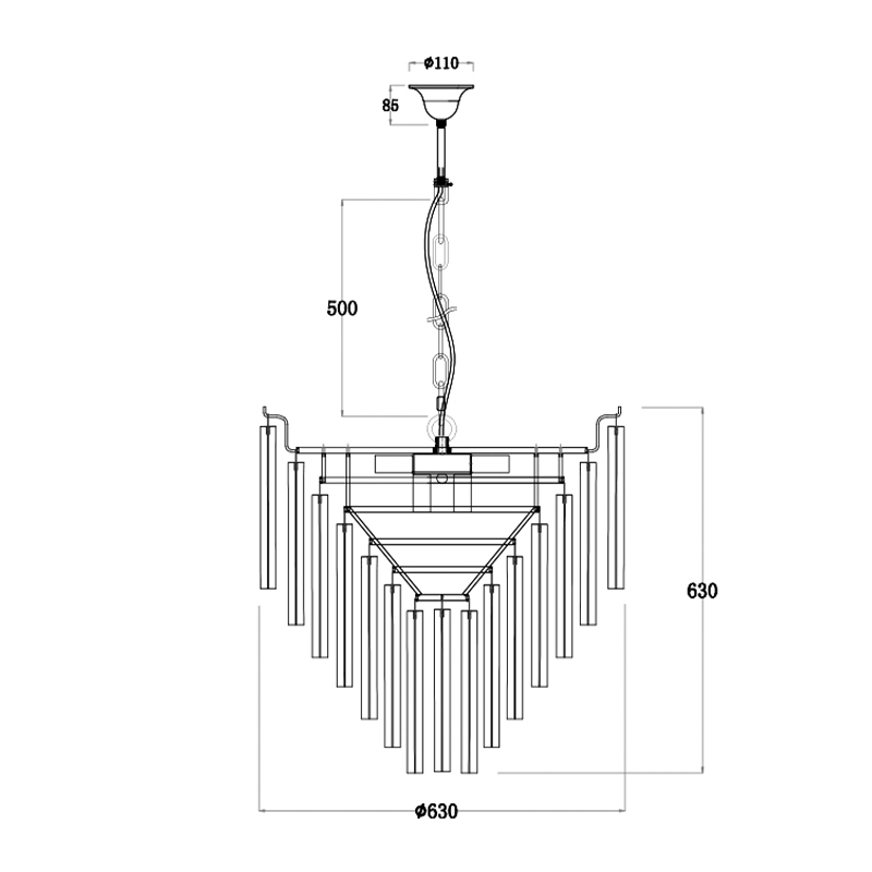 Люстра Eichholtz Chandelier Nova Chrome в Перми