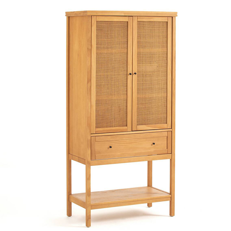 Шкаф Niels Wicker Cupboard 2 Doors Светлый дуб в Перми | Loft Concept 