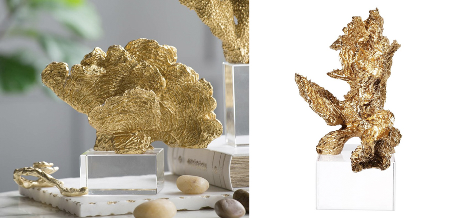 Статуэтка Gold Coral Fan Статуэтка Gold Coral Fan - Loft-Concept в Перми