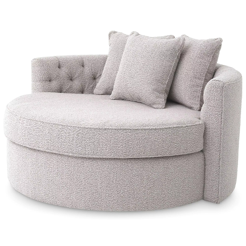 Диван Eichholtz Sofa Carlita Bouclé Grey Серый в Перми | Loft Concept 