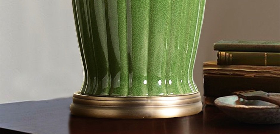 Настольная керамическая лампа Water Lily Настольная керамическая лампа Water Lily - Loft-Concept в Перми