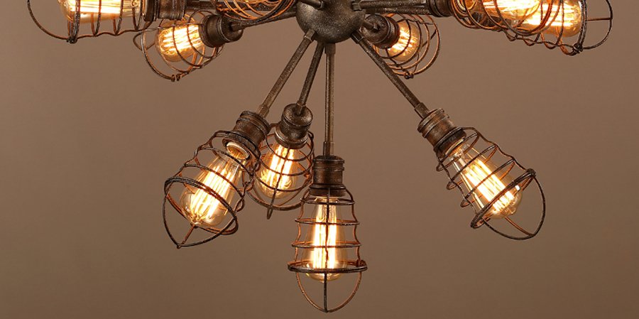 Люстра Loft Industrial Sputnik 13 Retro Люстра Loft Industrial Sputnik 13 Retro - Loft-Concept в Перми