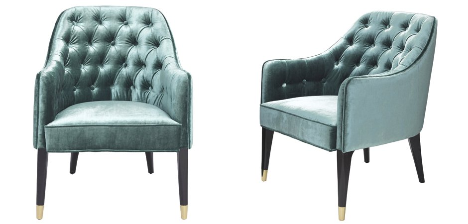 Кресло Eichholtz Chair Cyrus Turquoise Кресло Eichholtz Chair Cyrus Turquoise - Loft-Concept в Перми