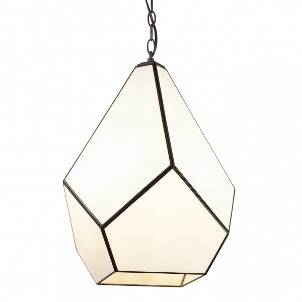 Люстра Geometry Glass Light Pendant Milk 4 Молочный в Перми | Loft Concept 