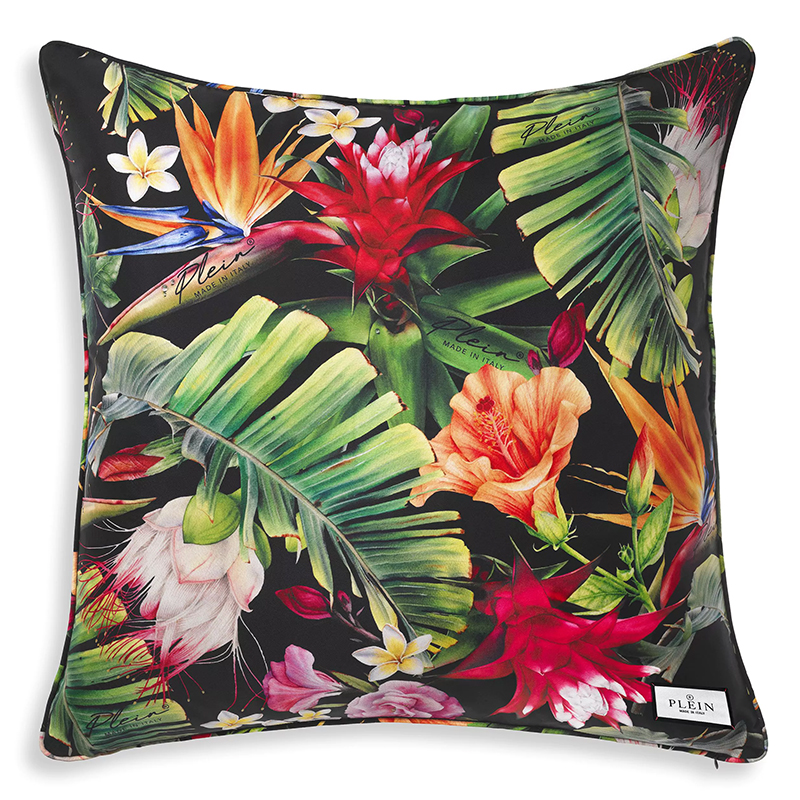 Подушка Philipp Plein Cushion Silk Jungledonna 70 x 70 Мульти в Перми | Loft Concept 