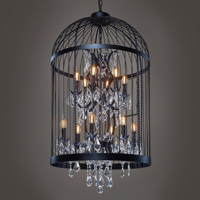 Люстра Steampunk Birdcage Chandelier 60 black Черный в Перми | Loft Concept 