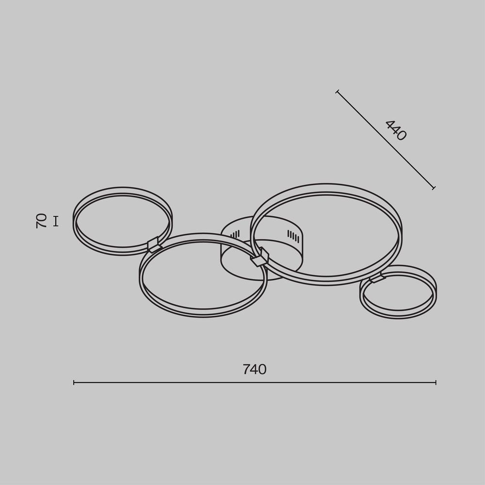 Потолочный светильник Olympia 3000-4000К 39Вт в Перми
