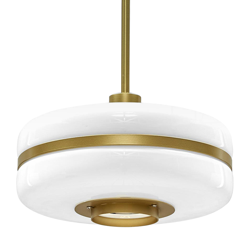 Подвесной светильник BERT FRANK Pendant Lamp Белый Белый Золотой в Перми | Loft Concept 