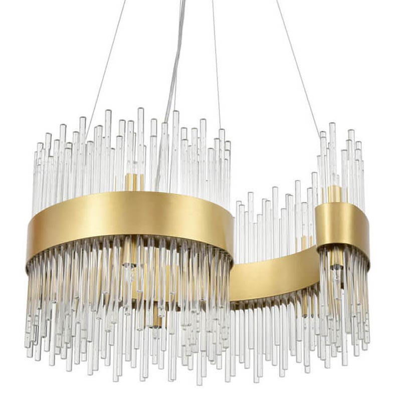 Люстра Nembus Chandelier 50 gold Прозрачный (Transparent) Золотой в Перми | Loft Concept 