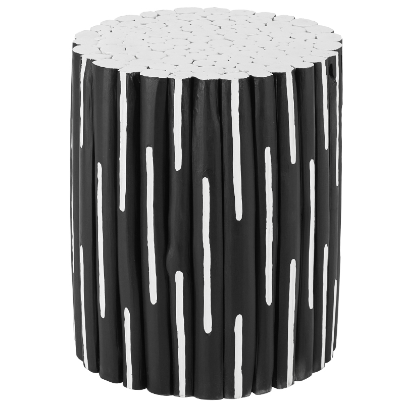 Приставной стол Table Licorice Sticks Black White Черно-белый в Перми | Loft Concept 