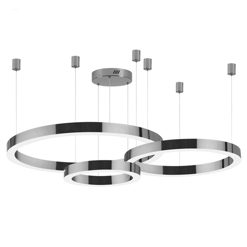 Люстра 3 Nickel Ring Horizontal Никель в Перми | Loft Concept 