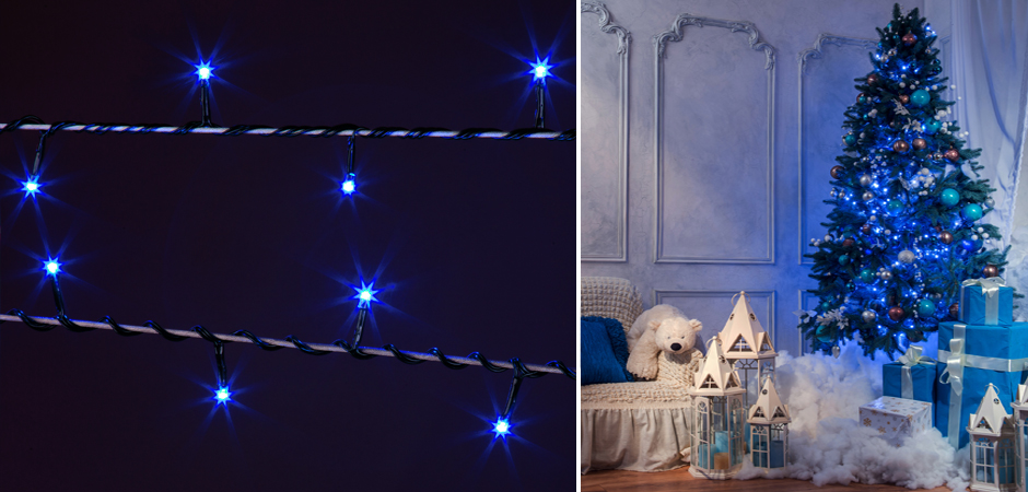 Интерьерная Гирлянда Синие диоды - Loft-Concept в Перми