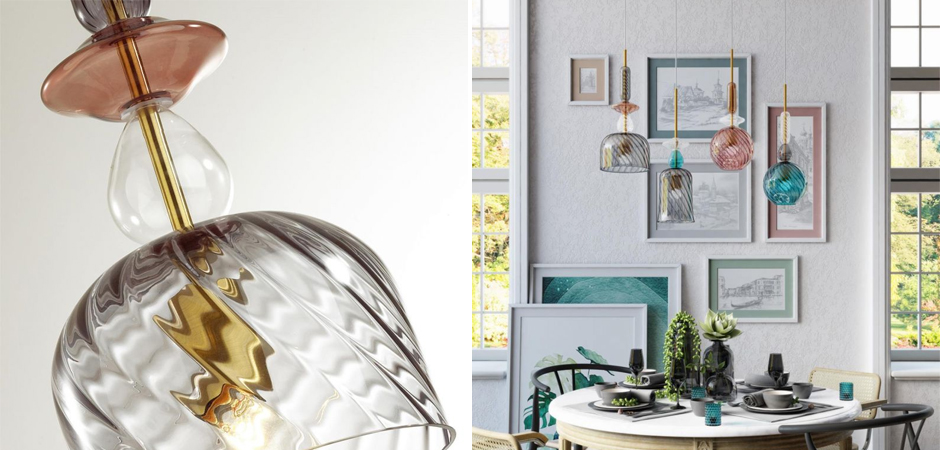 Подвесной Geometry Glass Коричневый Подвесной Geometry Glass Коричневый - Loft-Concept в Перми