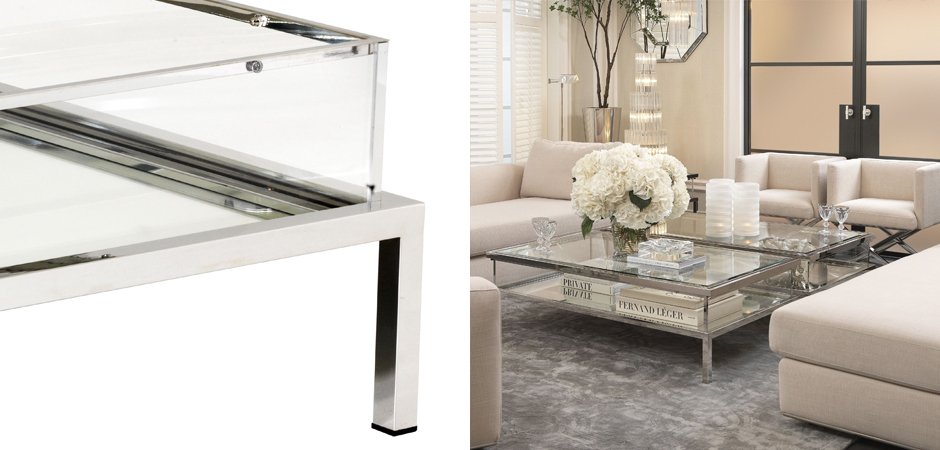 Журнальный стол Eichholtz Coffee Table Harvey Rectangular Журнальный стол Eichholtz Coffee Table Harvey Rectangular - Loft-Concept в Перми