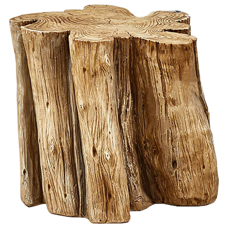 Приставной стол Wavy Stump Side Table Коричневый в Перми | Loft Concept 