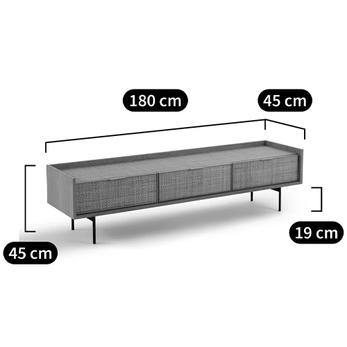 ТВ-тумба с плетеным декором Buckley Wicker TV Stand в Перми