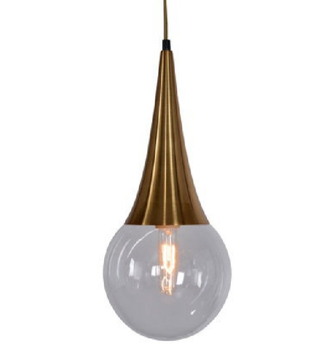 Подвесной светильник Drop Pendant lamp Латунь Античная полированная в Перми | Loft Concept 