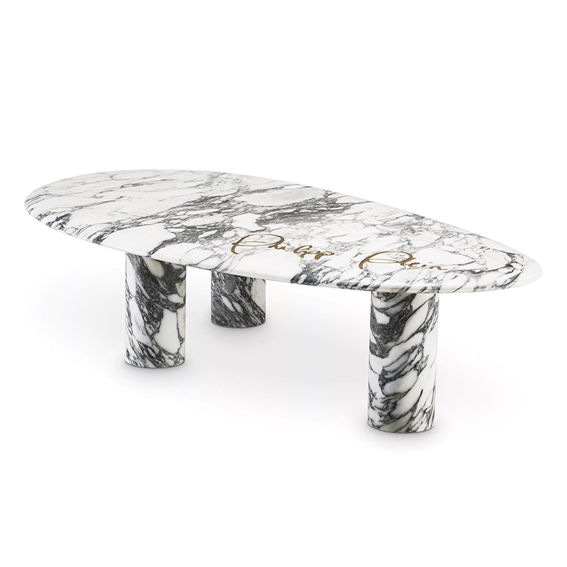 Кофейный стол Philipp Plein Coffee Table Forte Белый Белый Мрамор Bianco в Перми | Loft Concept 