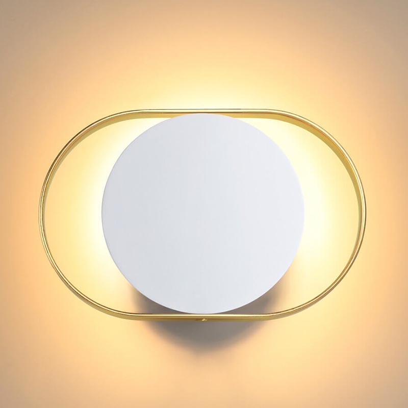 Бра Globo Ocular Sconce Oval White Золотой Белый в Перми | Loft Concept 