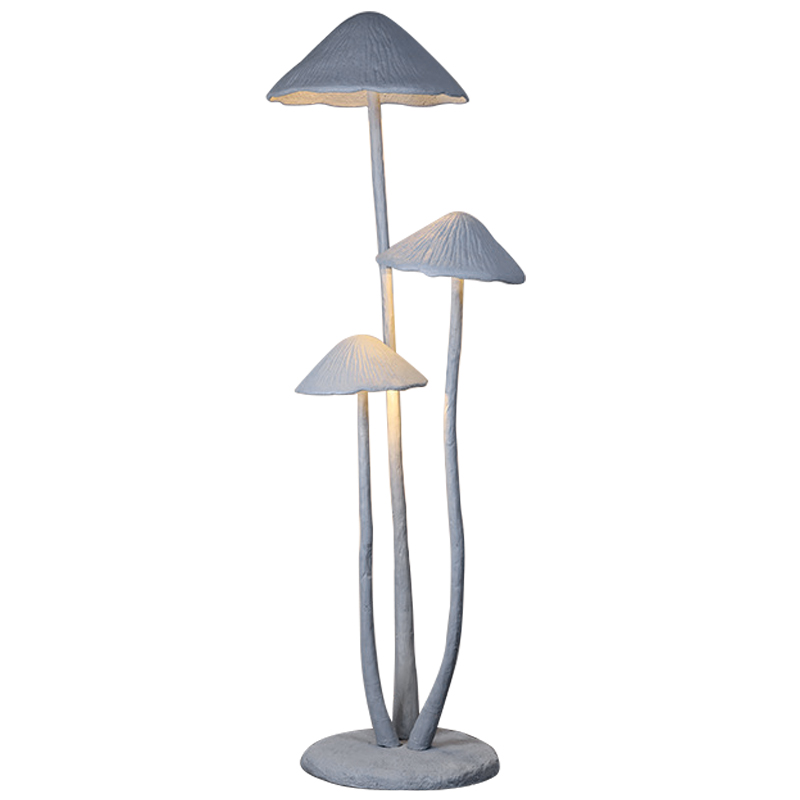 Торшер в виде грибов Floor lamp three mushrooms Серый в Перми | Loft Concept 