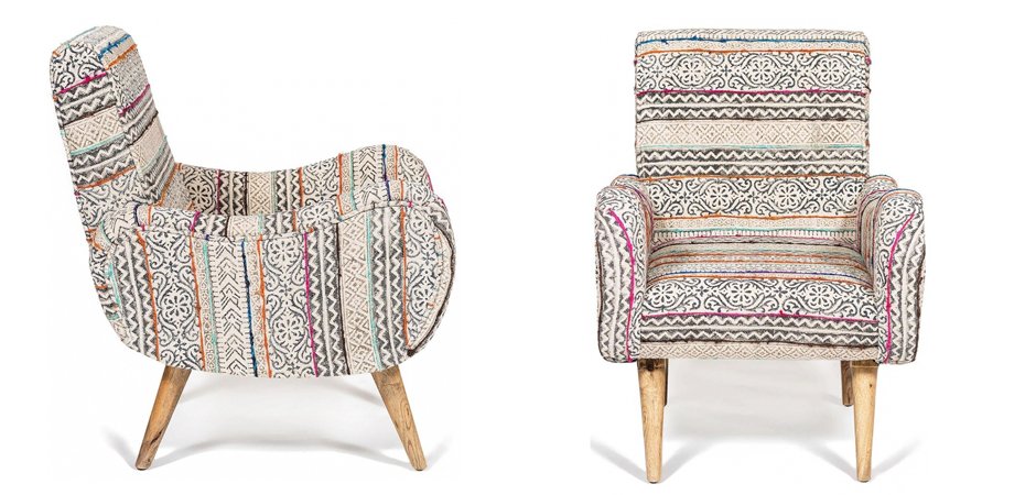 Кресло KELIM Pattern Brown Chair Кресло KELIM Pattern Brown Chair - Loft-Concept в Перми