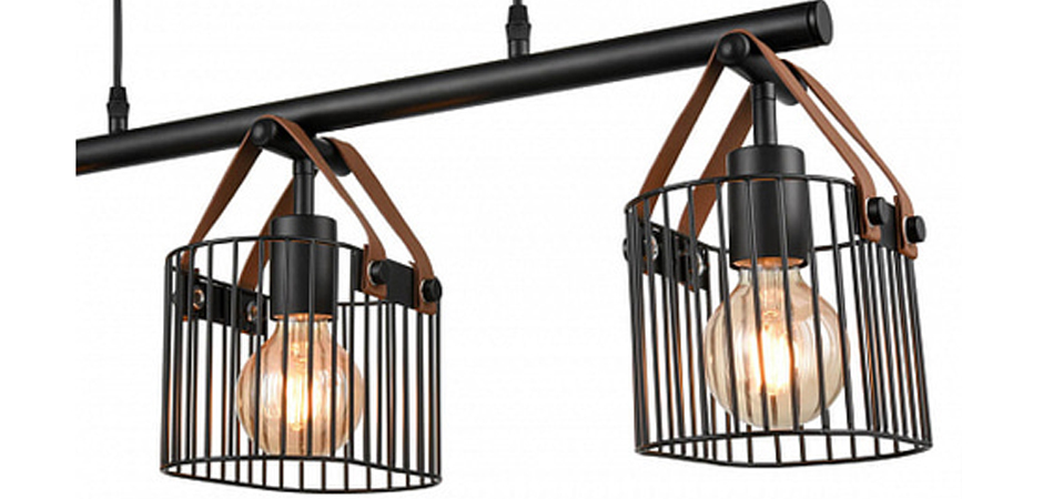 Люстра Cage Wire Color Linear black Люстра Cage Wire Color Linear black - Loft-Concept в Перми