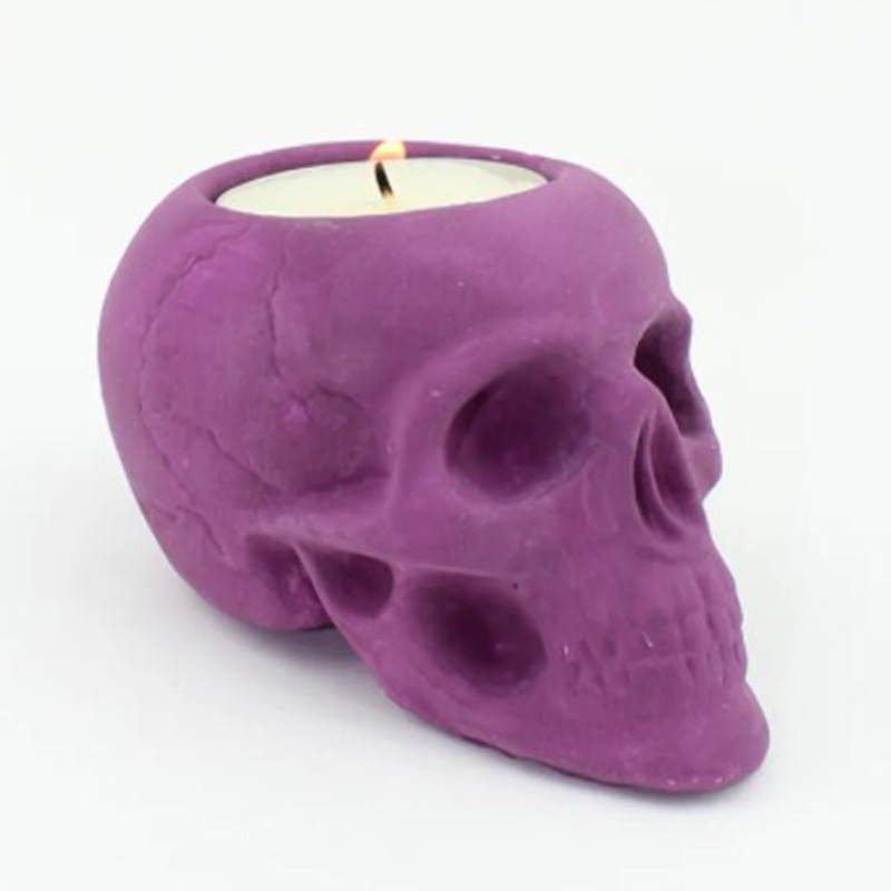 Подсвечник Purple Skull Пурпурный в Перми | Loft Concept 