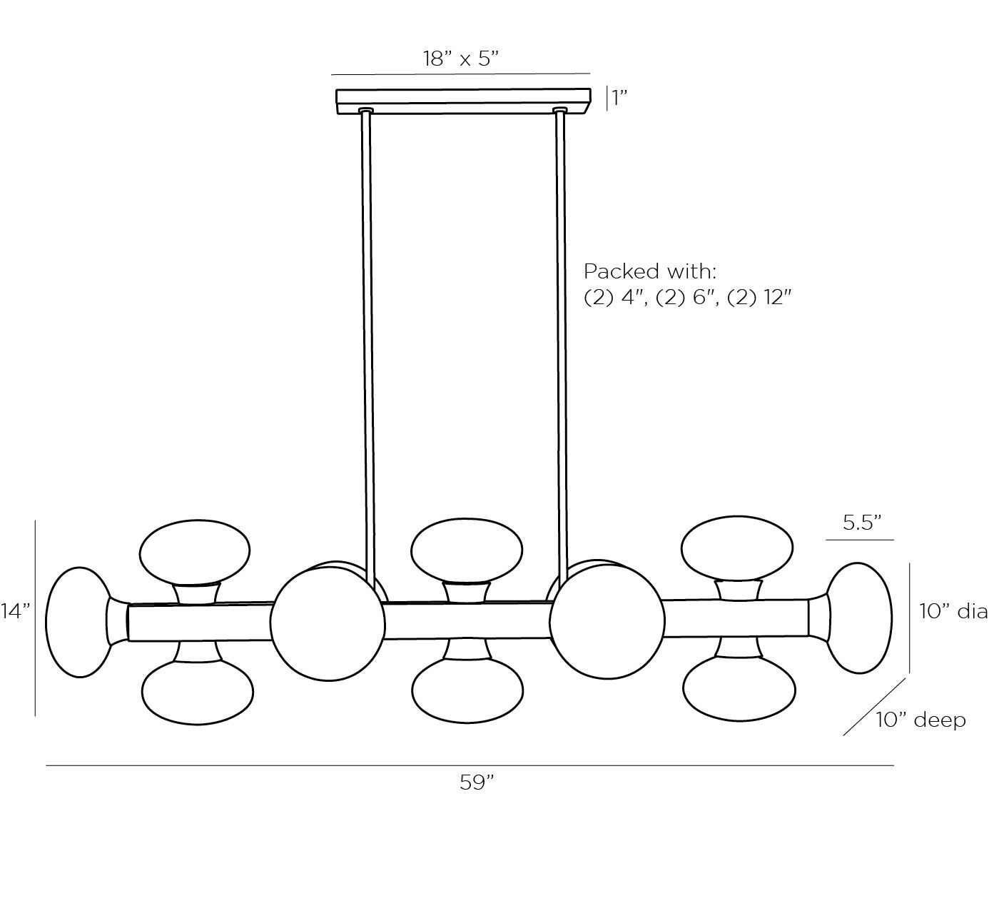 Люстра Arteriors KLARISSA CHANDELIER в Перми