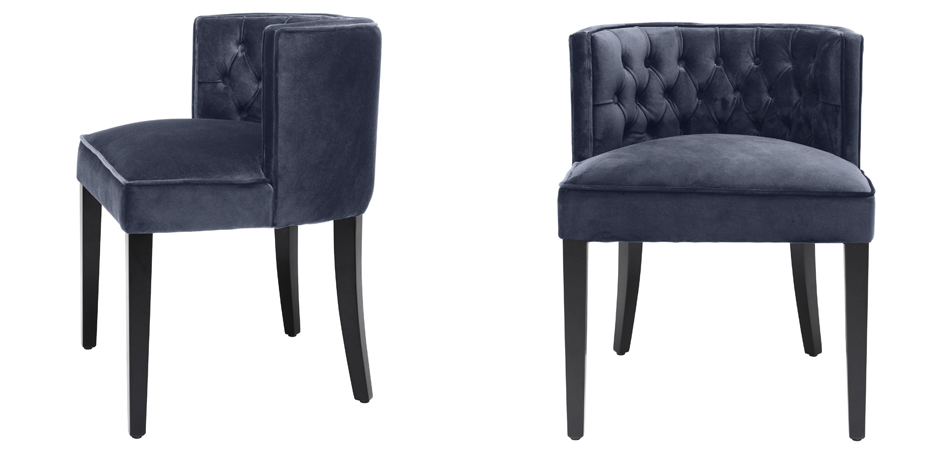 Стул Eichholtz Dining Chair Dearborn blue Стул Eichholtz Dining Chair Dearborn blue - Loft-Concept в Перми