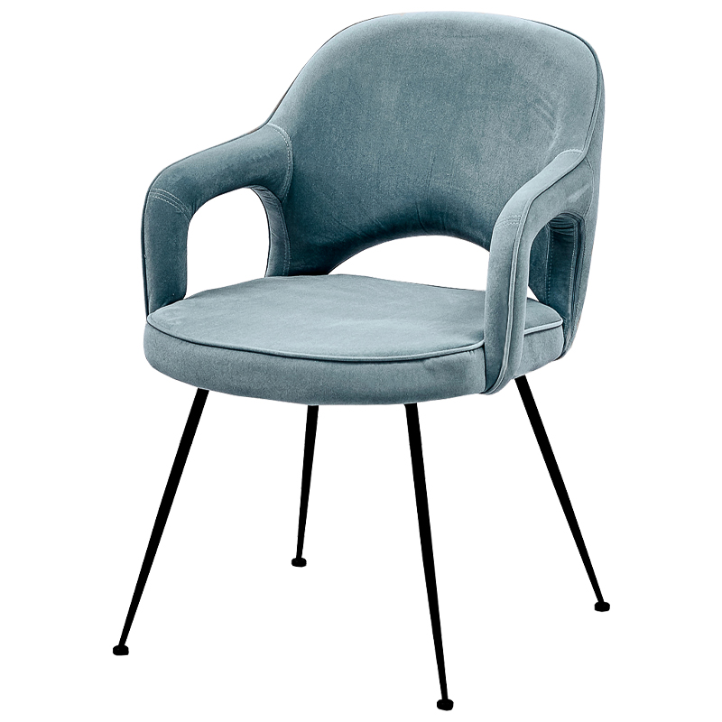 Стул Taube Stool Pastel Blue Голубой пастельный Черный в Перми | Loft Concept 