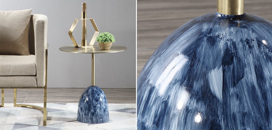 Приставной стол Blue Stains Table Приставной стол Blue Stains Table - Loft-Concept в Перми