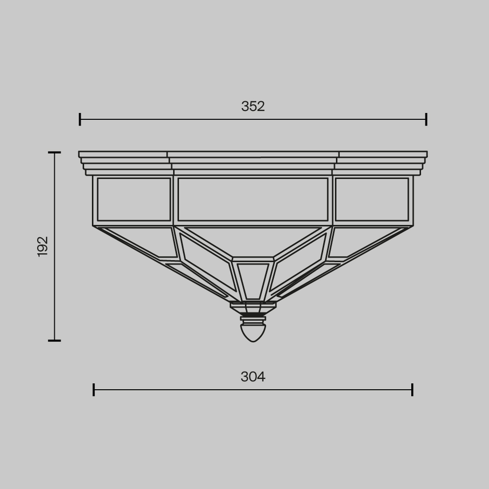 Потолочный светильник Zeil E27X3 в Перми