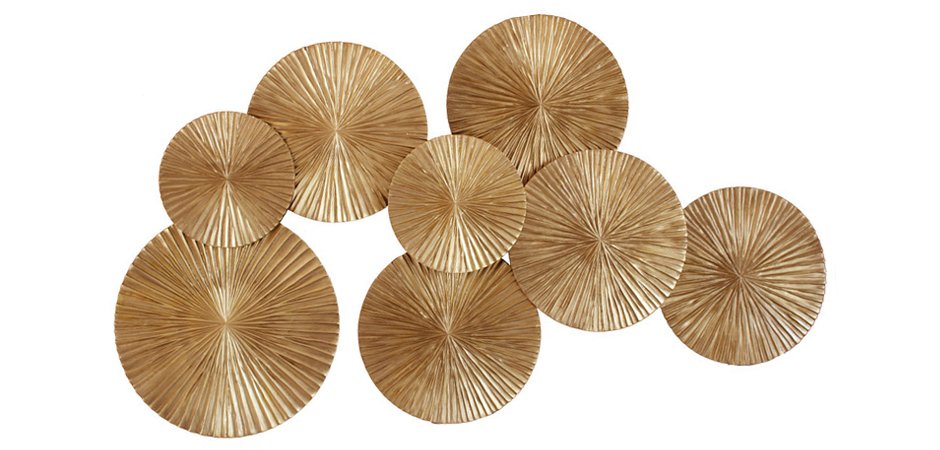Арт-объект Apollo Gold Wall Plaque Disc Арт-объект Apollo Gold Wall Plaque Disc - Loft-Concept в Перми