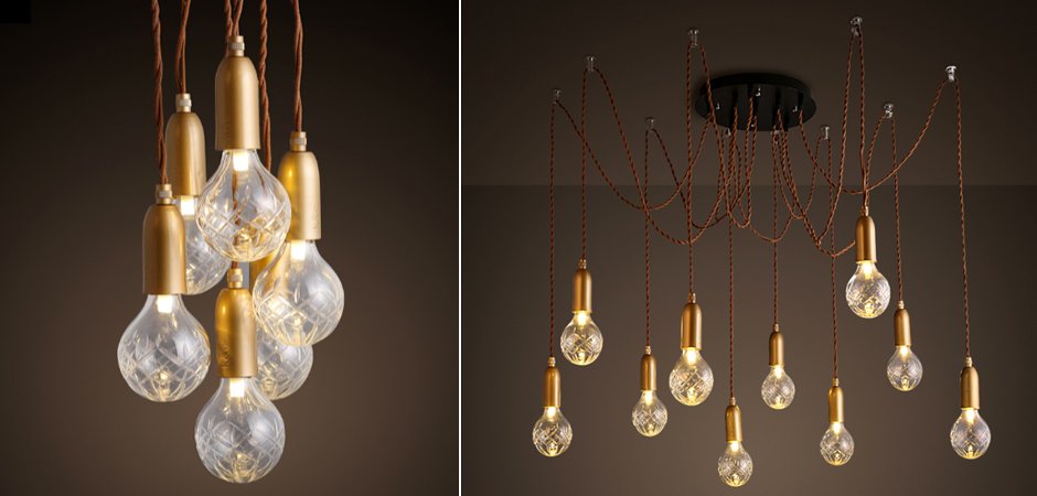 Подвесной светильник lee broom Ceare Crystal Bulb Chandelier Подвесной светильник lee broom Ceare Crystal Bulb Chandelier - Loft-Concept в Перми