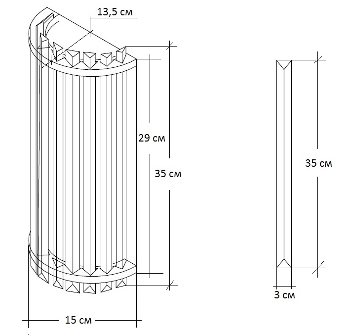 Бра Suspension Glass Cylinders Sconces 35 в Перми