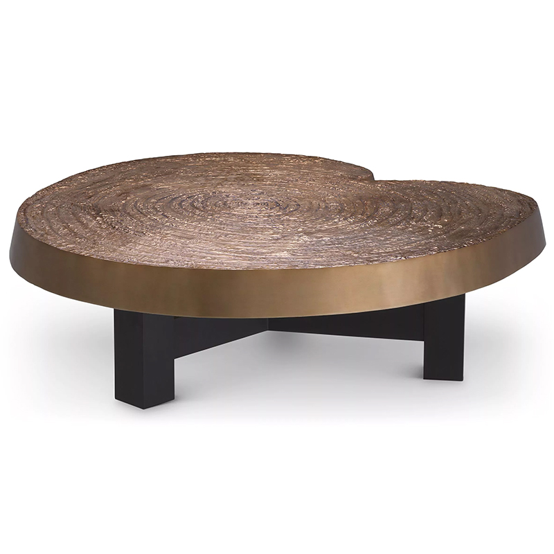 Кофейный стол Eichholtz Coffee Table Anabelle Черный Золотой в Перми | Loft Concept 