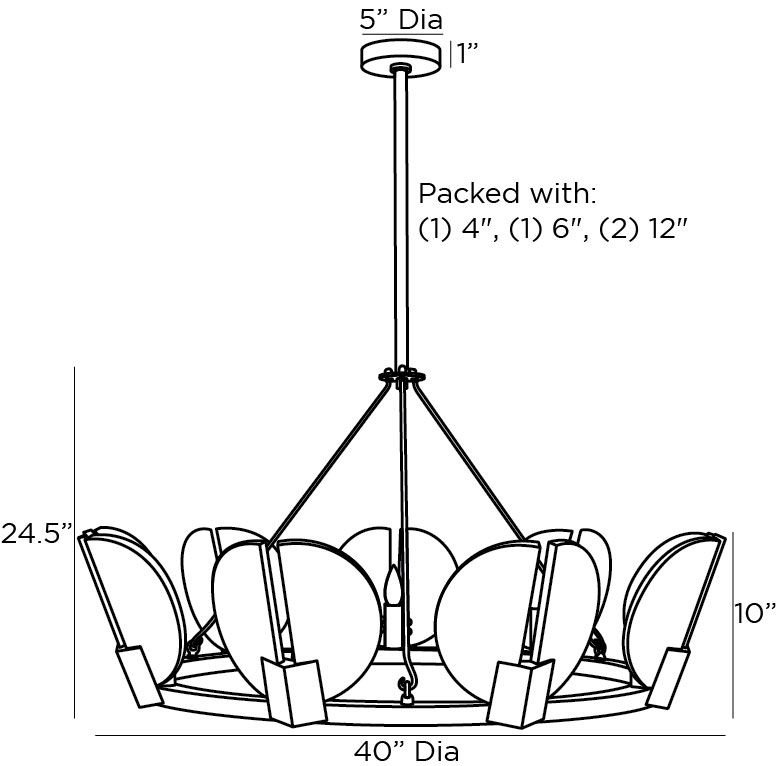 Люстра Arteriors SIERRA CHANDELIER GOLD в Перми