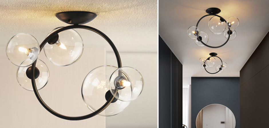 Потолочный светильник IONA Octo Ceiling 5 плафонов Потолочный светильник IONA Octo Ceiling 5 плафонов - Loft-Concept в Перми